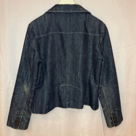 Ann Taylor Women’s Denim Blazer Jacket Size 8 – Excellent Preowned - Picture 6 of 8
